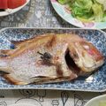 M130018's cooksnap of when they made ♪グリルで簡単！鯛の塩焼き シンプルに.