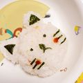 hitomi♪＊'s cooksnap of when they made 簡単♡キャラ弁♡ネコちゃんのおにぎり弁当.
