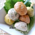 ж桃ж's cooksnap of when they made お弁当に　鶏 三色だんご.