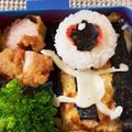 青菜☆'s cooksnap of when they made キャラ弁簡単ゲゲゲの鬼太郎♡目玉おやじ！.