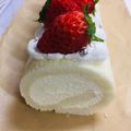 さきべー's cooksnap of when they made ♡ほわほわ♡簡単♡ホワイトロールケーキ♡.
