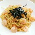 スパゲティちゃん's cooksnap of when they made 簡単♡ぷりぷり海老と明太子の和風パスタ.