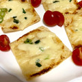♡asuka's cooksnap of when they made 油揚げ和風ピザ♡材料3つ3分♬おつまみ♬.