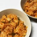 sato3★'s cooksnap of when they made 簡単炊飯器でチキンライス 時短オムライス.