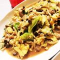 柚子嬢's cooksnap of when they made 玉子と豚肉、いろいろ野菜のオイ醤油炒め。.