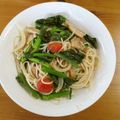 かんきっつぁん's cooksnap of when they made 菜の花とプチトマトとベーコンのパスタ.