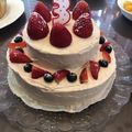 クックG7TDNM☆'s cooksnap of when they made スポンジ1つ de 2段ショートケーキ★.