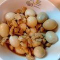 クックKWDRRM☆'s cooksnap of when they made 鶏もも肉とうずら卵の煮物.