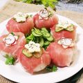 クックHG9V8Y☆'s cooksnap of when they made 生ハムとチーズのてまり寿司.