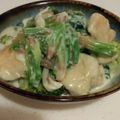 しらたまこむぎ's cooksnap of when they made ほうれん草のチーズクリーム煮.