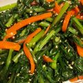 かとりーな♪'s cooksnap of when they made 子供もぱくぱく！春菊の胡麻和え.