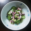 クックMO63WW☆'s cooksnap of when they made いかときゅうりの酢の物.