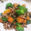 ♪ＦａＦａ♪'s cooksnap of when they made 南瓜とピーマンと挽肉のオイスター野菜炒め.