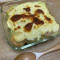 Ume星cafe's cooksnap of when they made 楽しくダイエット海老と法蓮草の豆腐ドリア.