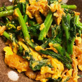 ☆★まりも☆★'s cooksnap of when they made のらぼう菜と油あげの卵炒め.
