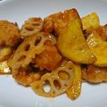 幸福女神's cooksnap of when they made 鶏と野菜の彩り甘酢炒め.