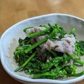 gongmei's cooksnap of when they made 簡単ヘルシー♪菜の花と豚肉の塩麹和え.