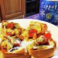 ダッフィーニーうに's cooksnap of when they made 新玉ねぎとトマトのピザトースト.