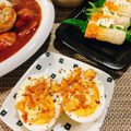 シルバニア's cooksnap of when they made 1分でおつまみ 簡単ゆで卵オニオンフライ.