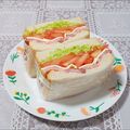 うまうま・らぶ's cooksnap of when they made トマトとベーコンのサンドイッチ.