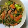 aizu_po's cooksnap of when they made 白滝、にんじんニラのチャプチェ風.