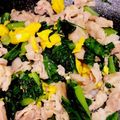 なり★'s cooksnap of when they made 豚バラと小松菜と卵のチャンプルー.