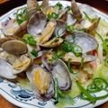 豆田茂夫's cooksnap of when they made あさりの酒蒸しキャベツとうどん入り.