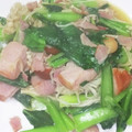 ササクン's cooksnap of when they made 簡単すぎ！小松菜ベーコンとえのき炒め.