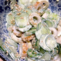 minaa5's cooksnap of when they made 【後１品】きゅうりとちくわのわさびマヨ♪.