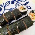 なおおこ's cooksnap of when they made おつまみになる♪シソ納豆キムチの海苔巻き.