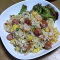 和☆2049's cooksnap of when they made 冷凍えびピラフde洋食屋さんおうちカフェ.