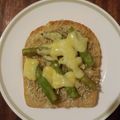inLondon's cooksnap of when they made じゃこマヨトーストアスパラのっけ☆.