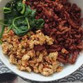 miwalin's cooksnap of when they made 簡単♡鶏そぼろで三色丼♡.