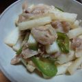 野菜大好きCHIE☆'s cooksnap of when they made 長芋と豚肉のバタぽん炒め.