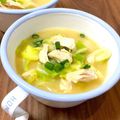 りいママPAD's cooksnap of when they made 柚子胡椒香るささみと春キャベツのお味噌汁.