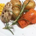 horseland's cooksnap of when they made 付け合せ//ローストポテト＆にんじん.