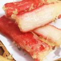 horseland's cooksnap of when they made はったりの効いた カニカマ天.