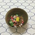 おはなすき's cooksnap of when they made オクラとカニ蒲鉾の納豆あえ♪.