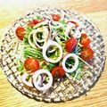 ボブナナ's cooksnap of when they made ボイルイカと水菜のサラダ♪わさび風味♪.