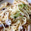 ミルキィモモ's cooksnap of when they made ☆たらこソースで☆きのこクリームパスタ☆.