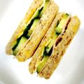 ふうはっちゃん's cooksnap of when they made 胡瓜・ハム・チーズのトーストサンド.