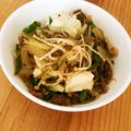 メルティローズ's cooksnap of when they made 挽き肉ときのこ丼 柚胡椒風味♪.