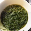 initium's cooksnap of when they made バジルじゃないよ！春菊のジェノベーゼ！！.
