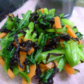 myukitty's cooksnap of when they made 小松菜とにんじんの海苔和え.