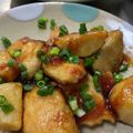 なにげに's cooksnap of when they made 里芋と鶏胸肉の甘辛炒め.