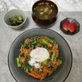 JANG♡'s cooksnap of when they made 野菜たっぷりビビンバ。.