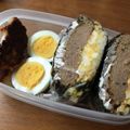 ママみみ's cooksnap of when they made ハンバーグでおにぎらず.