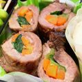 Nya6nya6's cooksnap of when they made リメイクお弁当❀ローストビーフで野菜巻き.