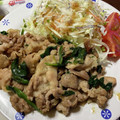 じゅにまま☆'s cooksnap of when they made 豚肉とほうれん草のオイスター炒め.