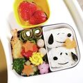 さるぱんだ's cooksnap of when they made 【キャラ弁】スヌーピーの俵おにぎり弁当.